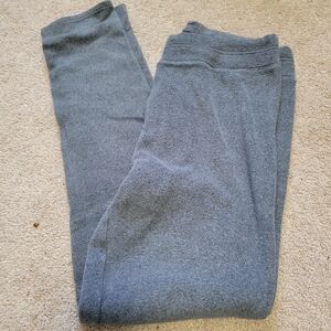 Gray Fleece Leggings Large